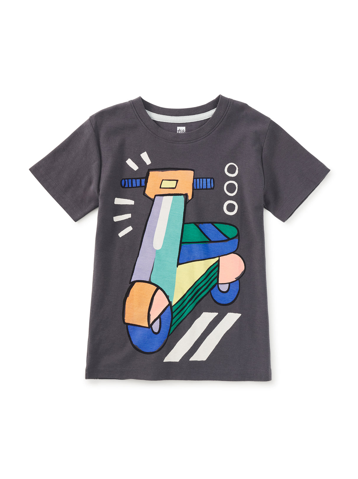Zoom Zoom Zocalo Graphic Tee- Pepper by Tea Collection