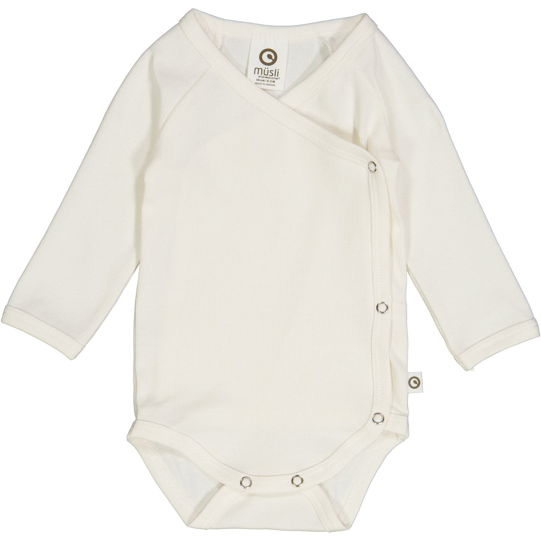 Rib Long Sleeve Bodysuit by Müsli