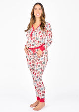 Milk and Cookies Christmas Bamboo Adult Pajamas Jogger Pants by Emerson and Friends