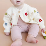 Cotton Flower Cardigan Color Baby Sweater Spring Summer by The Blueberry Hill