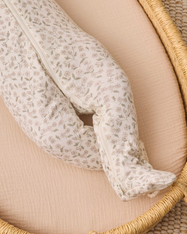 Zip Long Sleeve Sleeper Footie || Floret by Quincy Mae
