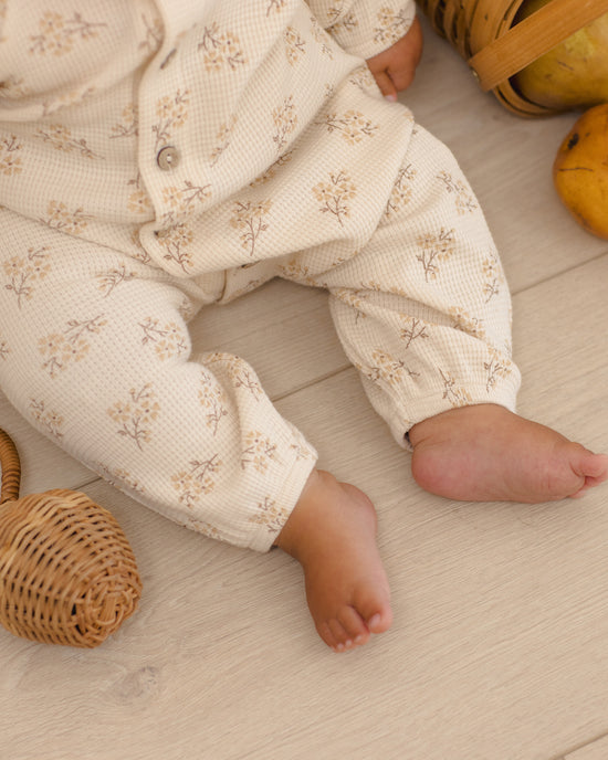 Waffle Long Sleeve Jumpsuit || Meadow by Quincy Mae