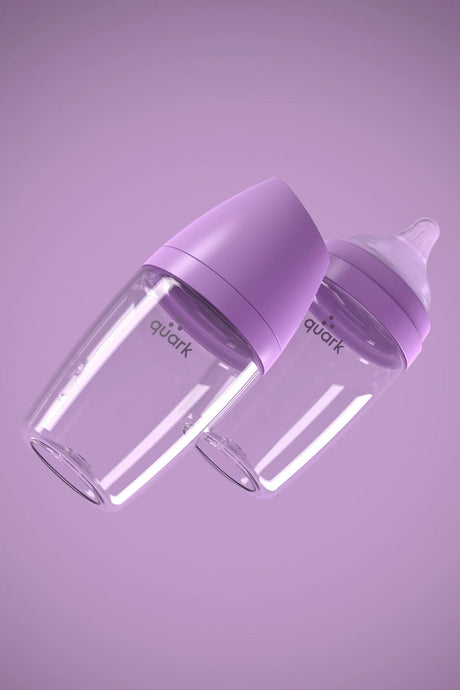 Buubibottle Max Hybrid Feeding Bottle - Purple by Quark Baby