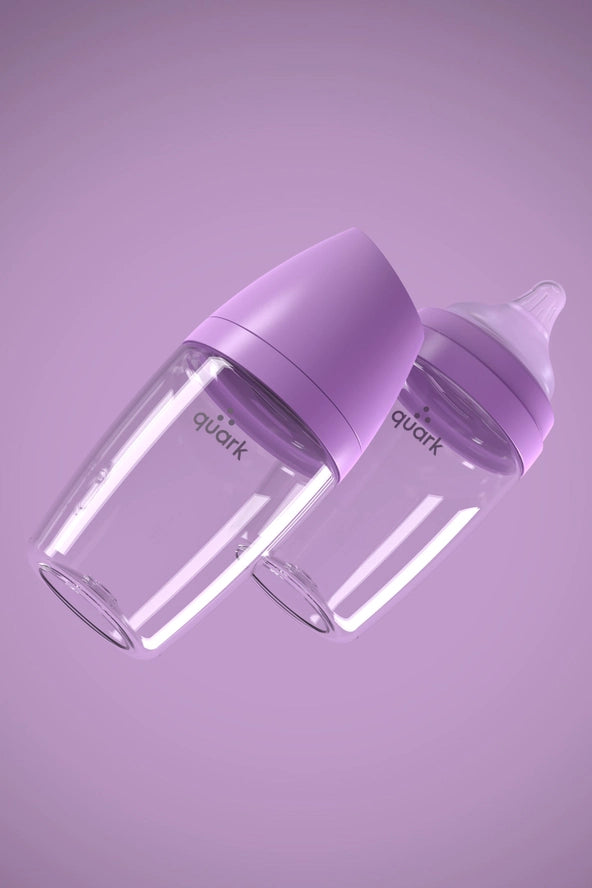 Buubibottle Mini Hybrid Feeding Bottle - Purple by Quark Baby