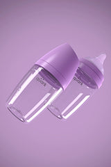 Buubibottle Mini Hybrid Feeding Bottle - Purple by Quark Baby