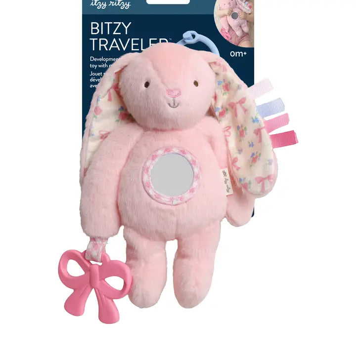 Pink Bunny Bitzy Traveler by Itzy Ritzy