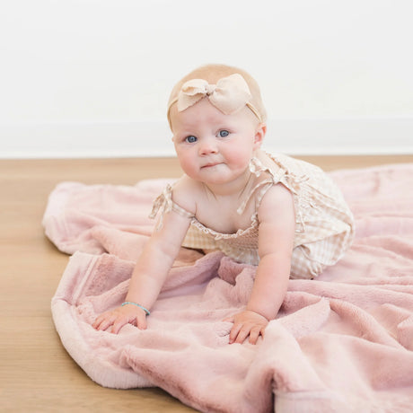 Lush Receiving Blanket in Ballet Slipper by Saranoni