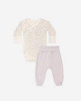 Side Snap Bodysuit + Pant Set || Floret by Quincy Mae