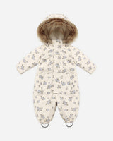 Ski Snowsuit || Blue Floral by Rylee + Cru