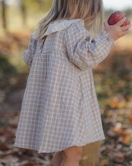 Callie Dress Blue Gingham by Quincy Mae