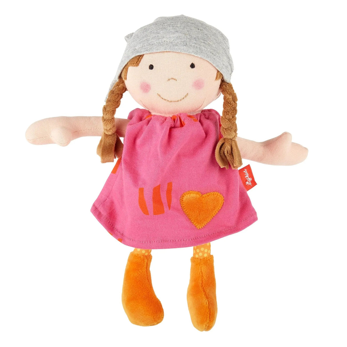 Plush Doll with Pink Outfit by sigikid