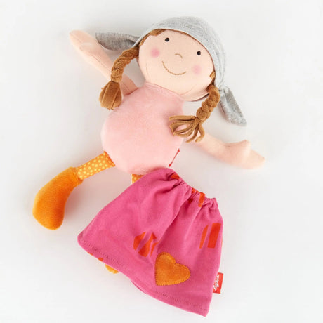 Plush Doll with Pink Outfit by sigikid