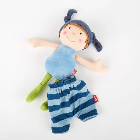 Plush Doll with Blue Outfit by sigikid