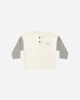 Long Sleeve Henley Tee || Laurel by Quincy Mae