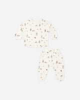 Long Sleeve Tee + Pant Set || Holiday Mouse by Rylee + Cru