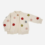 Cotton Flower Cardigan Color Baby Sweater Spring Summer by The Blueberry Hill