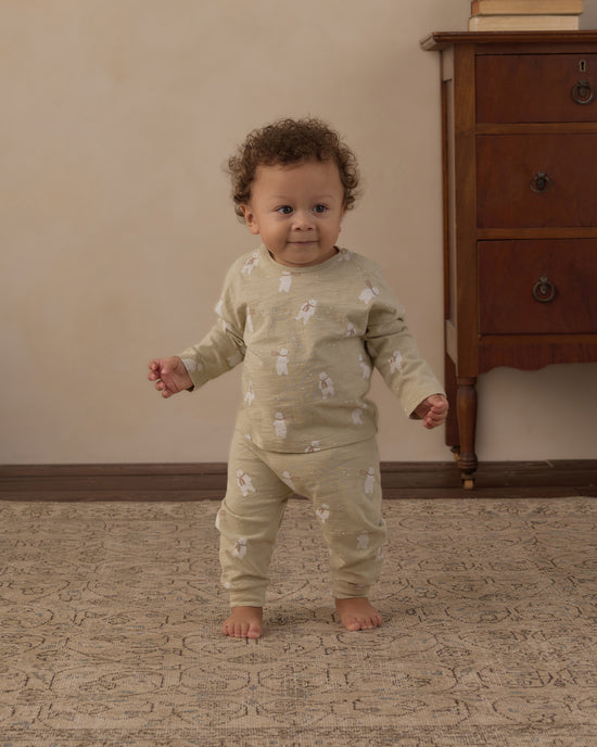 Long Sleeve Tee + Pant Set || Polar Bears by Rylee + Cru