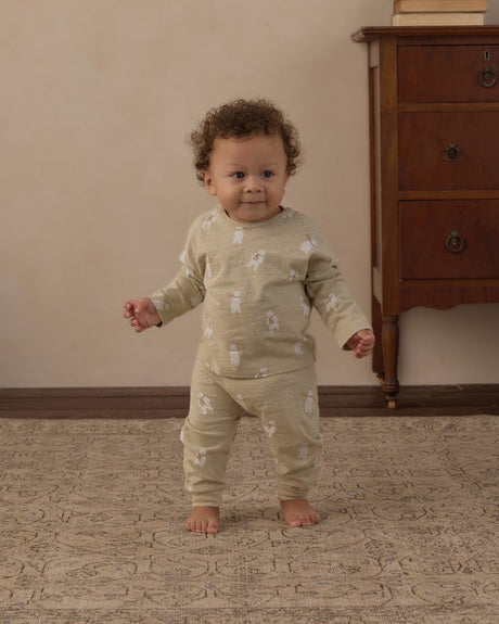 Long Sleeve Tee + Pant Set || Polar Bears by Rylee + Cru