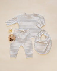 Drawstring Pant || Cloud Stripe by Quincy Mae