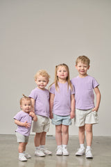 Acid Wash Pocket Tee - Purple by Little Bipsy