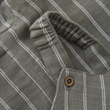 Overall in Sea Spray Stripe by Minymo