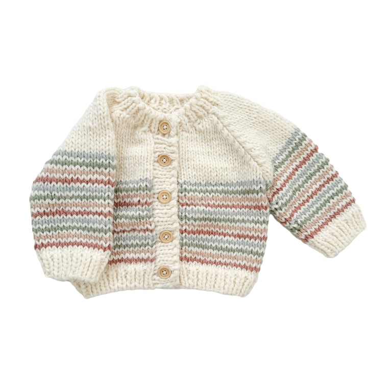 Stripe Cardigan Pastel by The Blueberry Hill