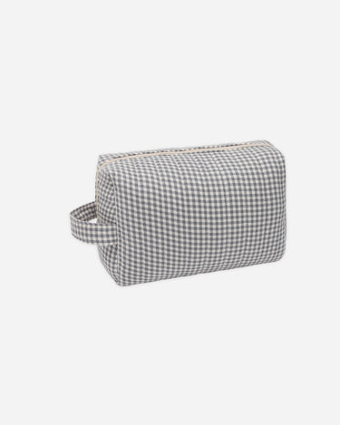 Toiletry Bag || Midnight Gingham by Quincy Mae