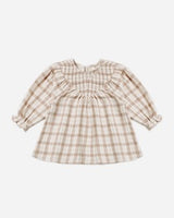 V Smocked Dress || Rustic Plaid by Quincy Mae