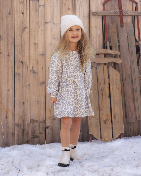 Tate Dress || Blue Leopard by Rylee + Cru