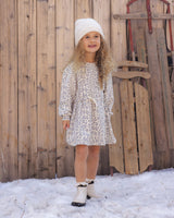 Tate Dress || Blue Leopard by Rylee + Cru