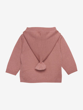 Wool Knit Jacket in Old Rose by Fixoni