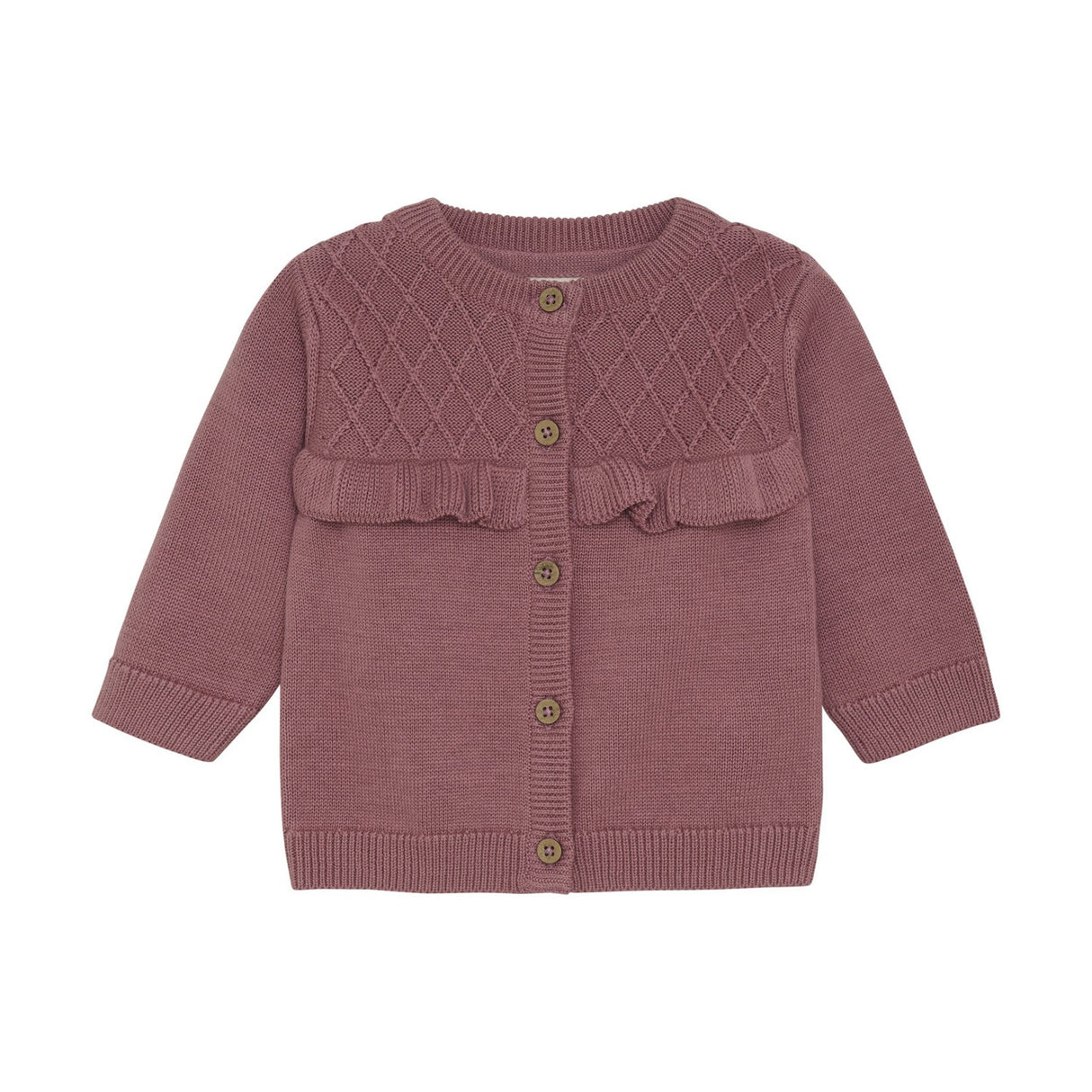 Knit Cardigan in Wistful Mauve by Fixoni