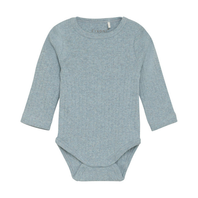 Long Sleeve Bodysuit in Arona Melange by Fixoni