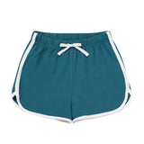 Ocean Blue Bamboo Terry Track Shorts by Emerson and Friends