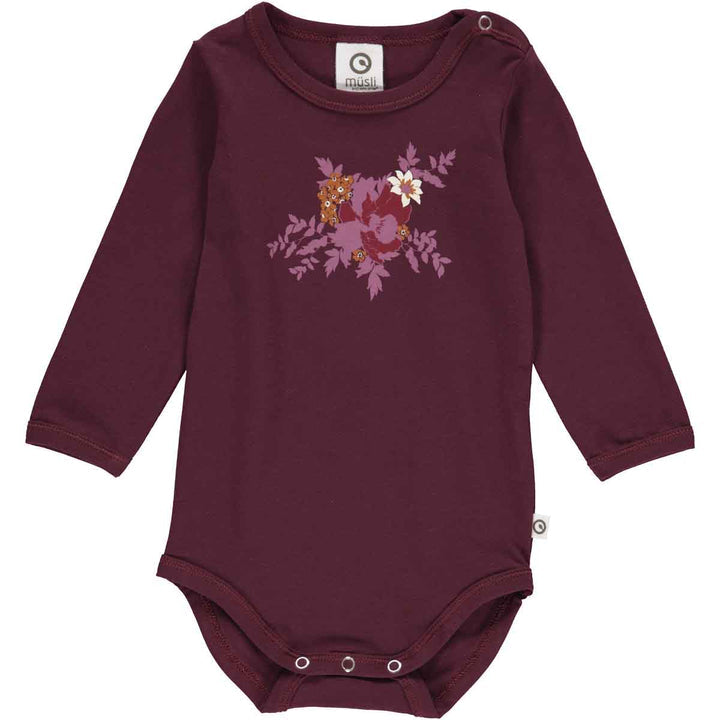 Bloomy Bodysuit in Fig by Müsli