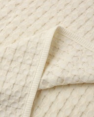 Waffle Baby Blanket || Natural by Quincy Mae