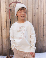 Raw Edge Long Sleeve Tee || Hot Cocoa Club by Rylee + Cru