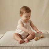 Organic Scalloped Top & Bloomers Set- Pink Bloom by Makemake