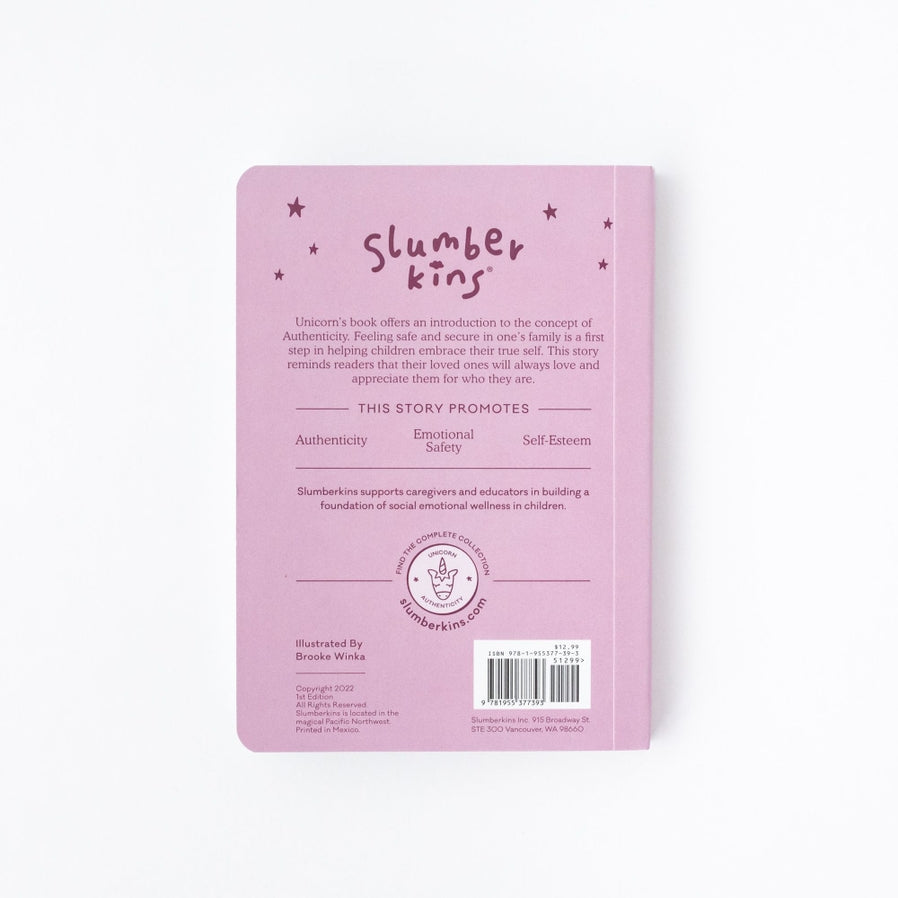 Unicorn, Let Your Light Shine: Intro Authenticity Book by Slumberkins