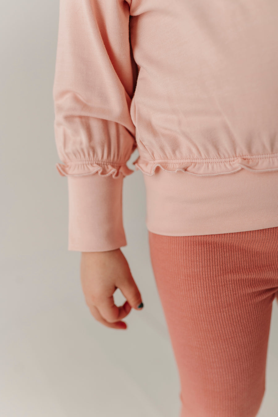 Ruffle Hem Sweatshirt- Christmas by Babysprouts