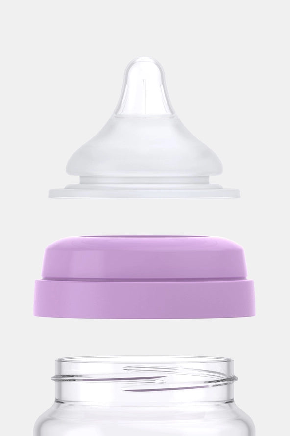Buubibottle Mini Hybrid Feeding Bottle - Purple by Quark Baby