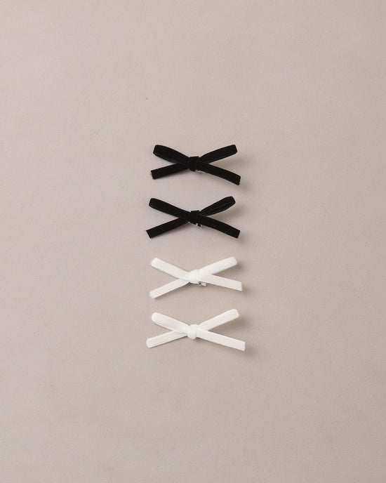 Mini Ribbon Bows || Black, Ivory by Noralee