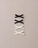 Mini Ribbon Bows || Black, Ivory by Noralee