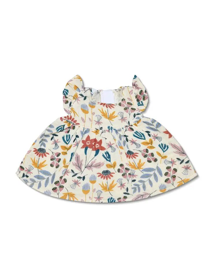 Doll Dress - Earthtone Floral by Apple Park Kids
