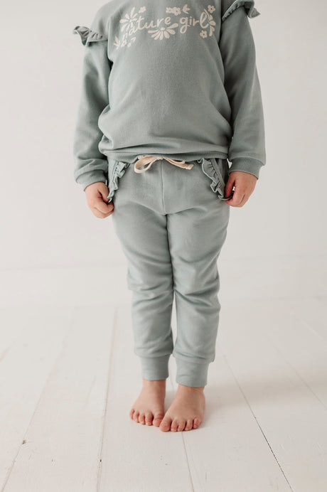 Girl's Joggers- Slate by babysprouts