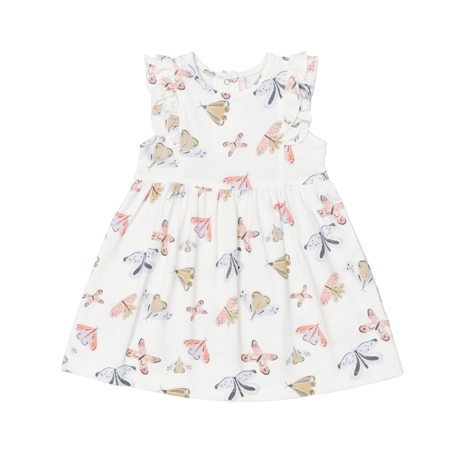Infant/Kid Girl Modal Dress- Butterflies by Coccoli