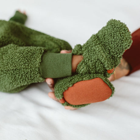 Sherpa Baby Stay-On Boots - Spruce by goumikids