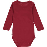 Pointelle Body in Berry Red by Müsli