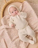 Woven Swaddle || Pink Blossom by Quincy Mae