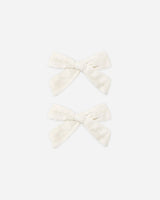 Bows, Set Of 2 || Ivory by Rylee + Cru